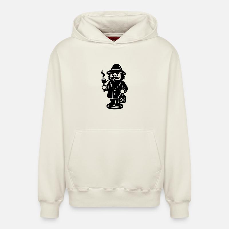 Brûle-encens - Sweat à capuche unisexe décontracté en coton biologique – de SPREAD - blanc cassé