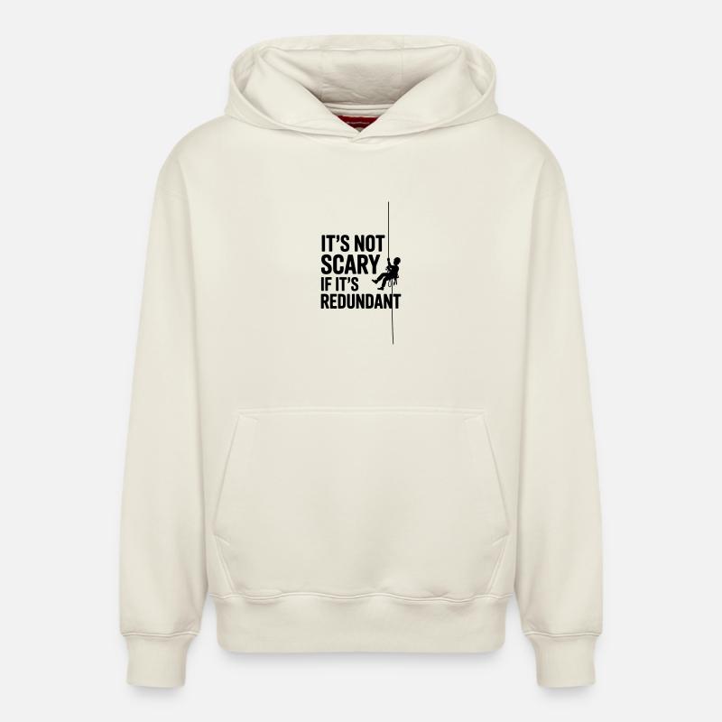 Grimpe industriel, drôle de dicton - Sweat à capuche unisexe décontracté en coton biologique – de SPREAD - blanc cassé