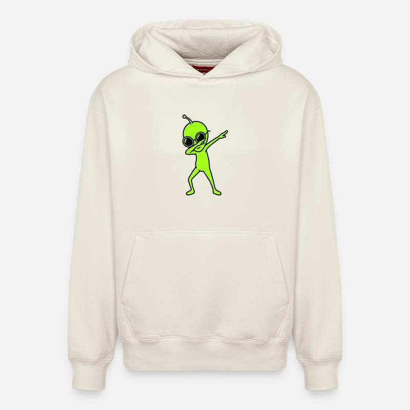 Alien Dab - Relaxed Unisex Organic Hoodie – von SPREAD - Naturweiß