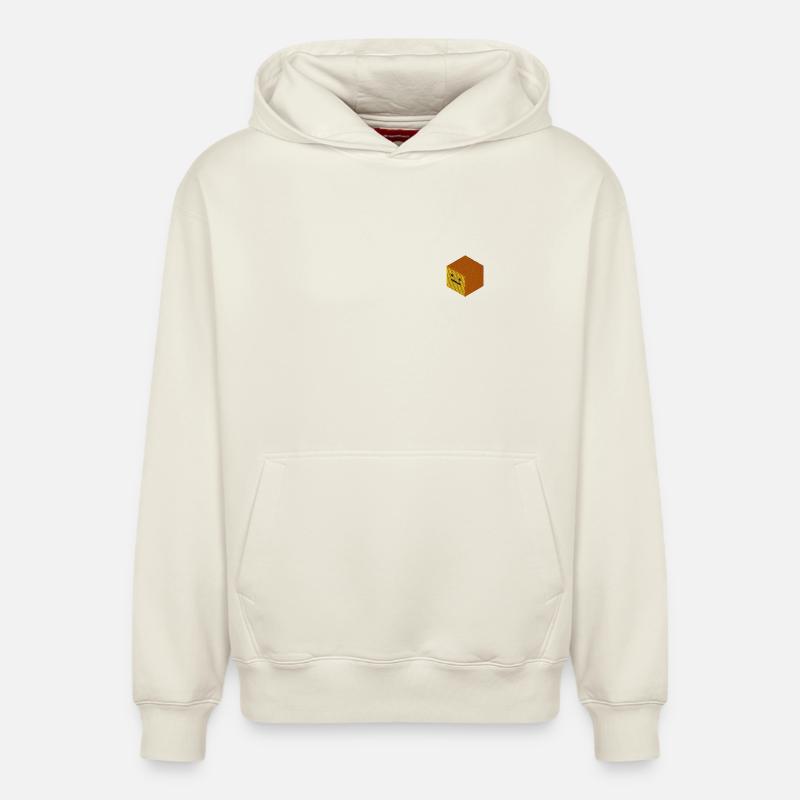 Emoji - Sweat à capuche unisexe décontracté en coton biologique – de SPREAD - blanc cassé