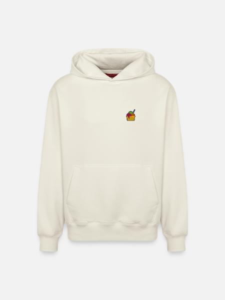 Glace - Sweat à capuche unisexe décontracté en coton biologique – de SPREAD - blanc cassé