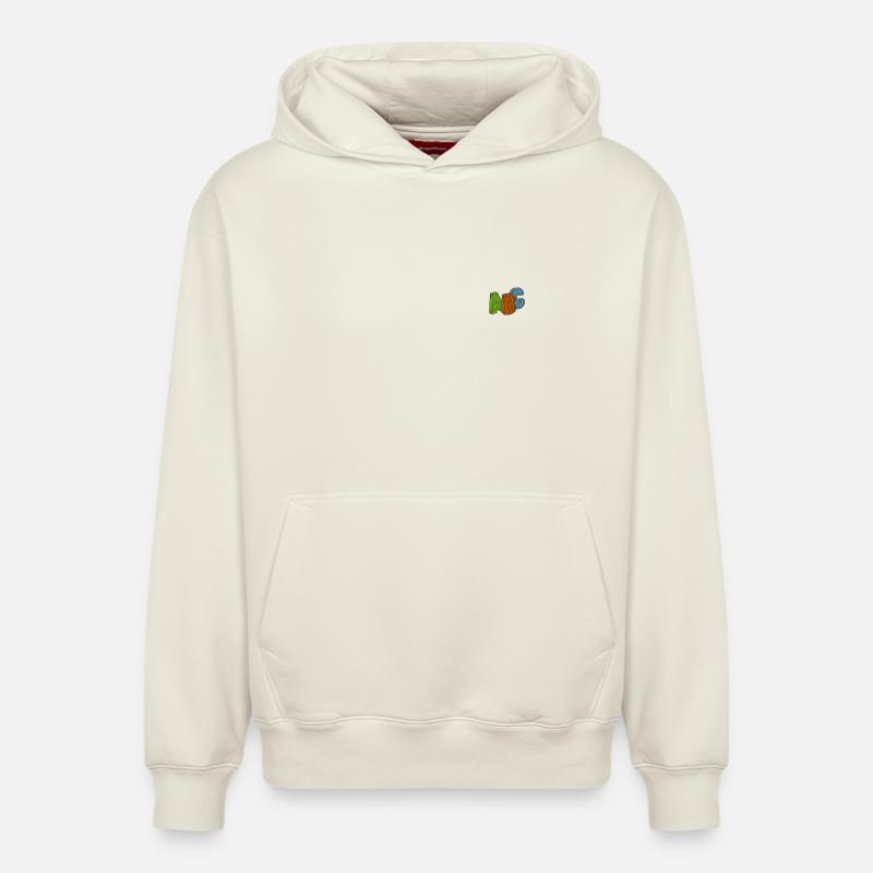 ABC - Relaxed Unisex Organic Hoodie – by SPREAD - off white