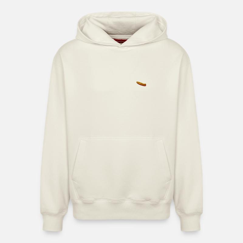 Canoë - Sweat à capuche unisexe décontracté en coton biologique – de SPREAD - blanc cassé