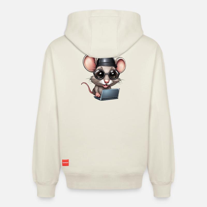 Computer, Informatikfreak, Informatiker - Relaxed Unisex Organic Hoodie – von SPREAD - Naturweiß