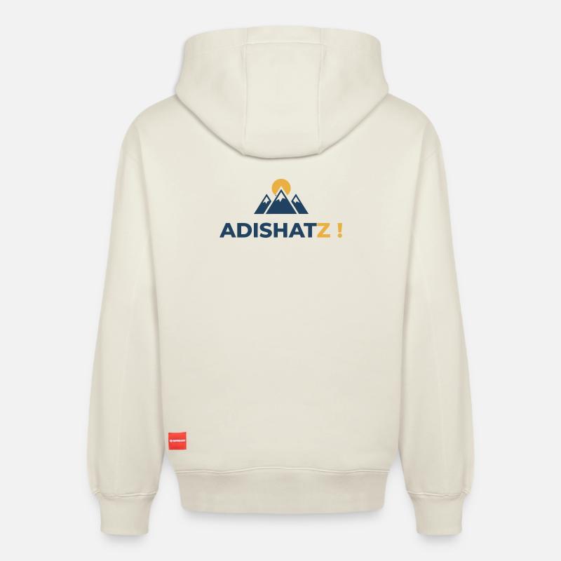 ADISHATZ! - Sweat à capuche unisexe décontracté en coton biologique – de SPREAD - blanc cassé