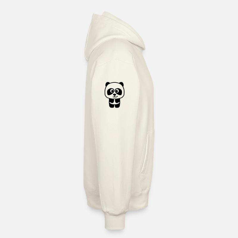 panda Relaxed Unisex Organic Hoodie – by SPREAD