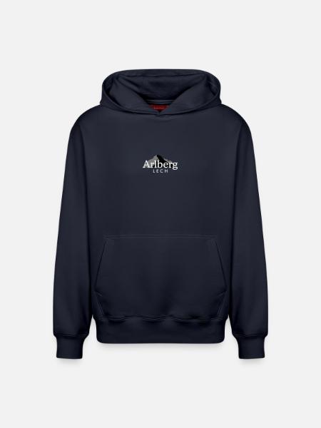 Lech am Arlberg - Relaxed Unisex Organic Hoodie – von SPREAD - Navy