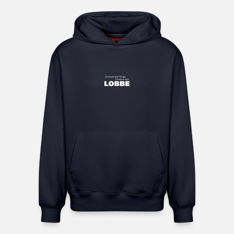 Thérapie LOBBE - Sweat à capuche unisexe décontracté en coton biologique – de SPREAD - bleu marine