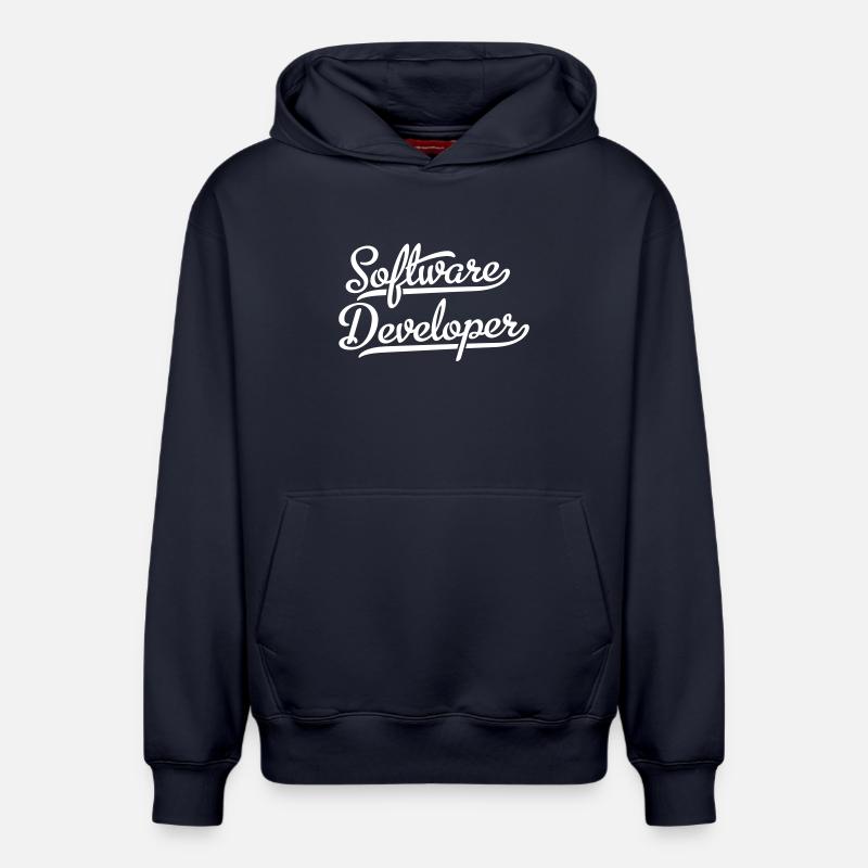 Software Developer - Relaxed Unisex Organic Hoodie – by SPREAD - navy