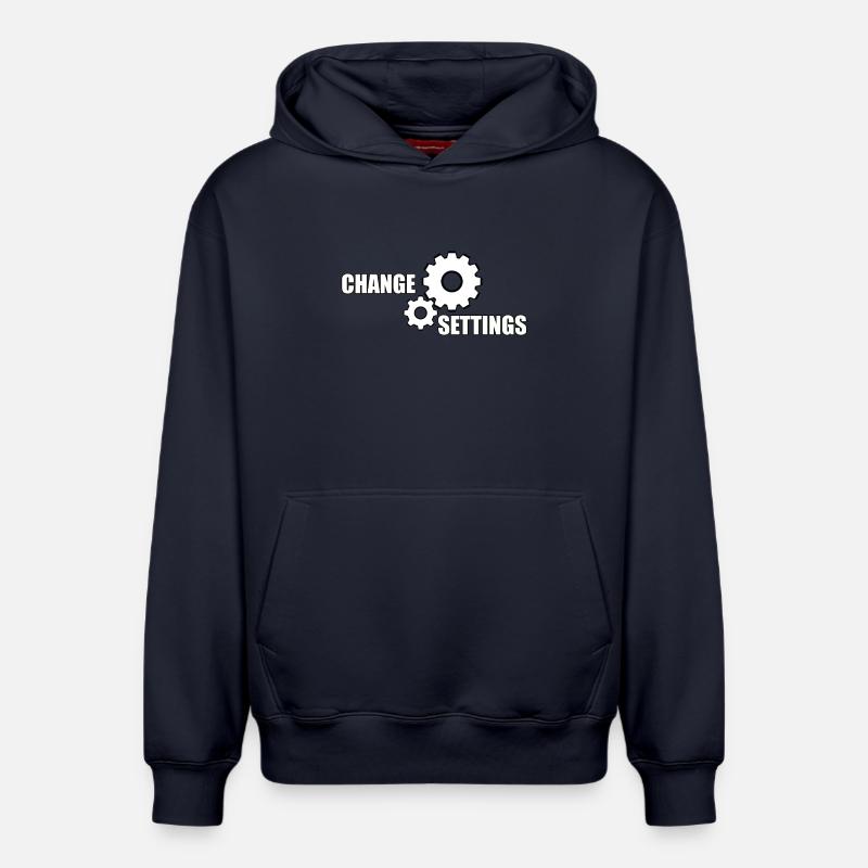 MODIFIER LES PARAMÈTRES - Sweat à capuche unisexe décontracté en coton biologique – de SPREAD - bleu marine