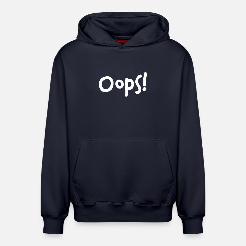 Oups ! – Je l’ai refait... - Sweat à capuche unisexe décontracté en coton biologique – de SPREAD - bleu marine