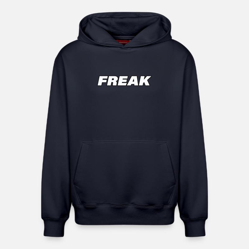 Anormal - Sweat à capuche unisexe décontracté en coton biologique – de SPREAD - bleu marine