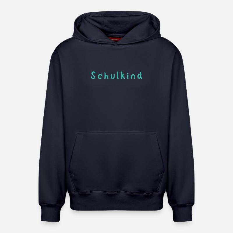 Écolier - Sweat à capuche unisexe décontracté en coton biologique – de SPREAD - bleu marine