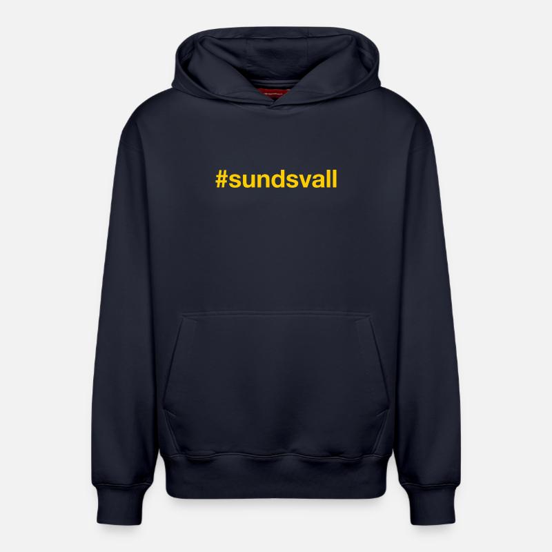 Sundsvall Sverige Suède Schweden - Sweat à capuche unisexe décontracté en coton biologique – de SPREAD - bleu marine