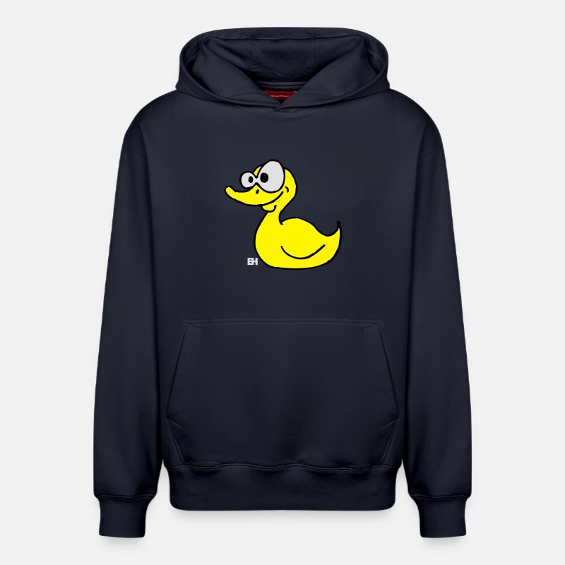 Canard en caoutchouc - Sweat à capuche unisexe décontracté en coton biologique – de SPREAD - bleu marine