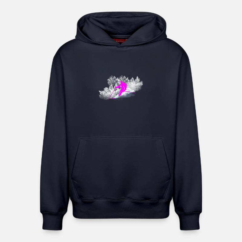 freeride - Sweat à capuche unisexe décontracté en coton biologique – de SPREAD - bleu marine