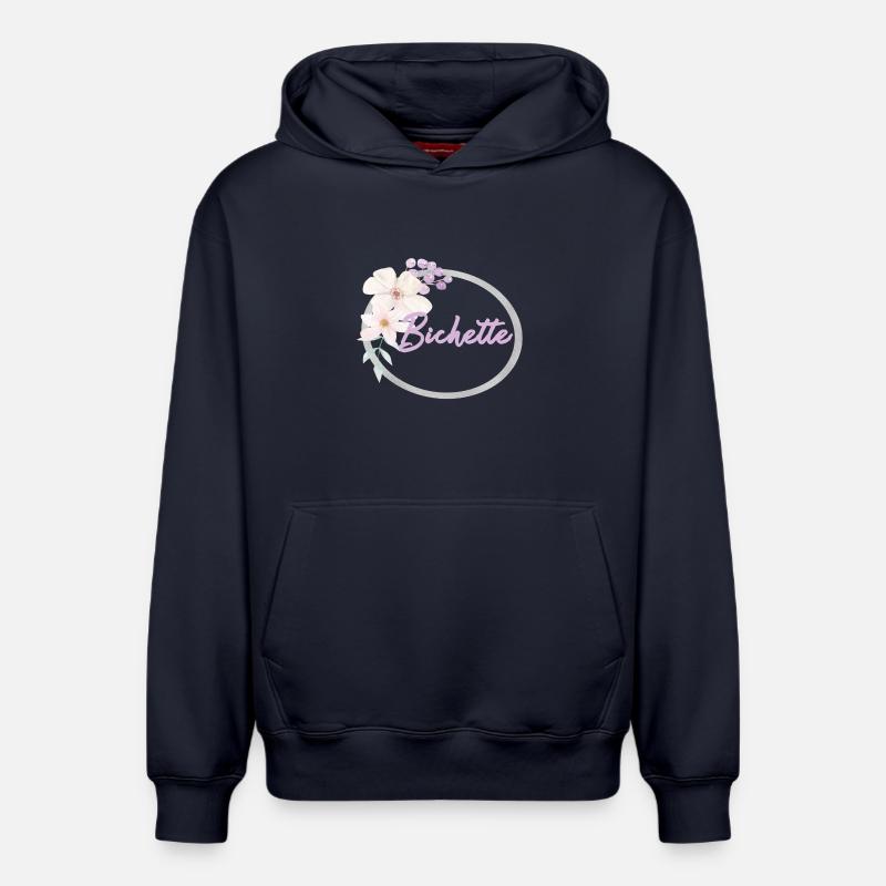 Bichette - Sweat à capuche unisexe décontracté en coton biologique – de SPREAD - bleu marine