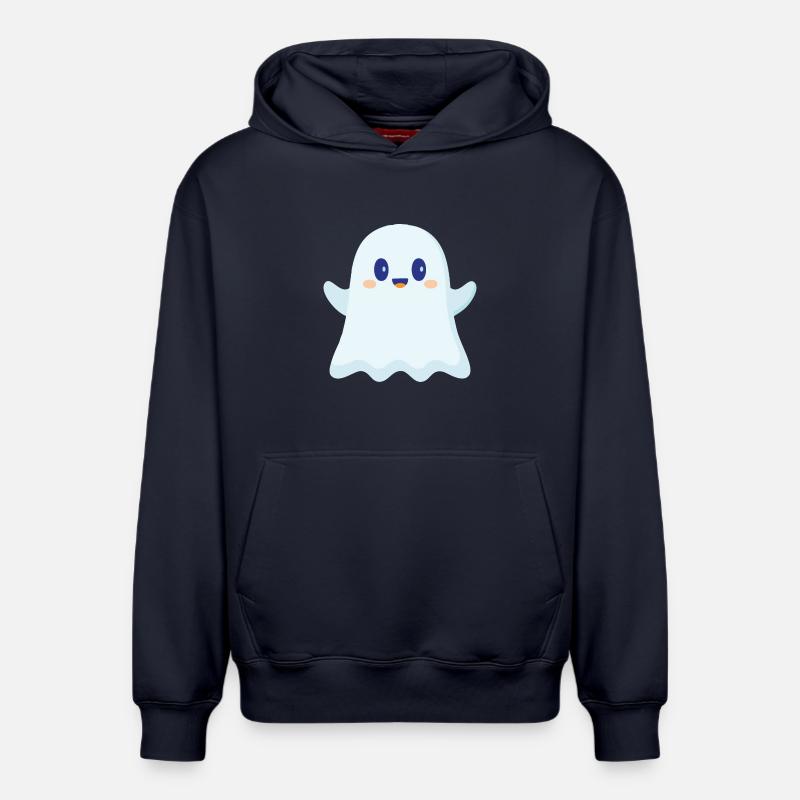 fantôme mignon - Sweat à capuche unisexe décontracté en coton biologique – de SPREAD - bleu marine
