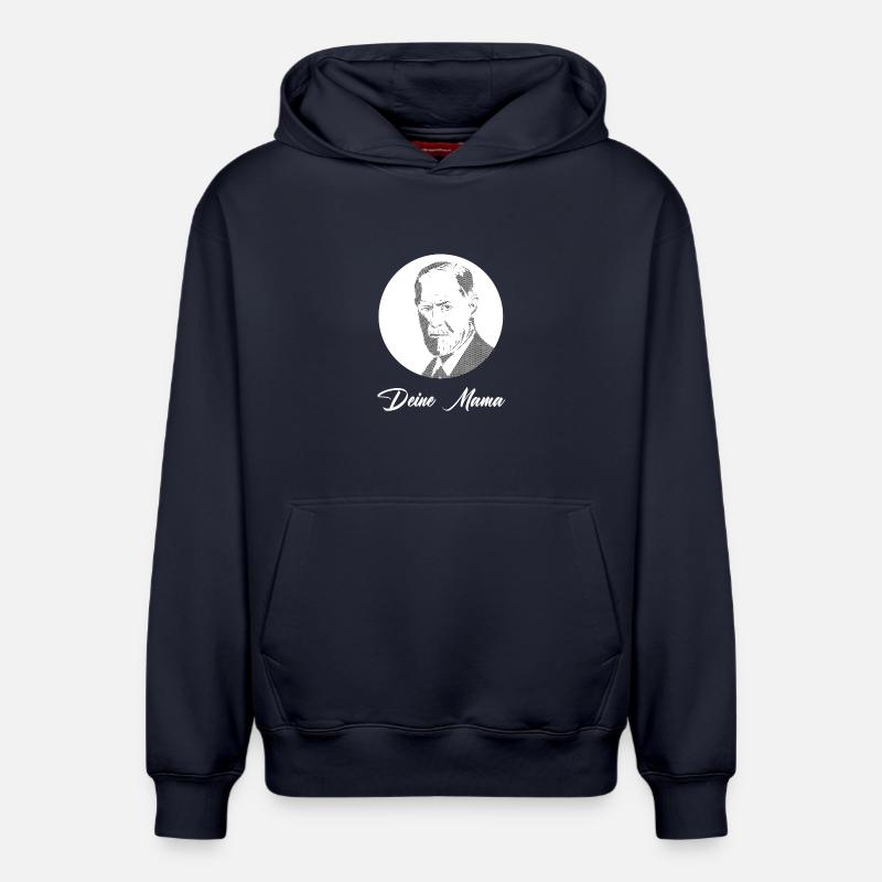 Votre Mama Freud - Sweat à capuche unisexe décontracté en coton biologique – de SPREAD - bleu marine