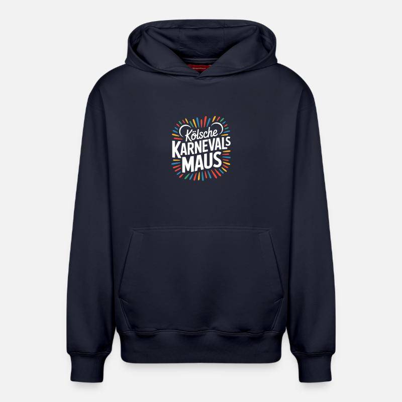 Kölsche Karnevalsmaus Karneval Köln Kölner Maus - Relaxed Unisex Organic Hoodie – von SPREAD - Navy