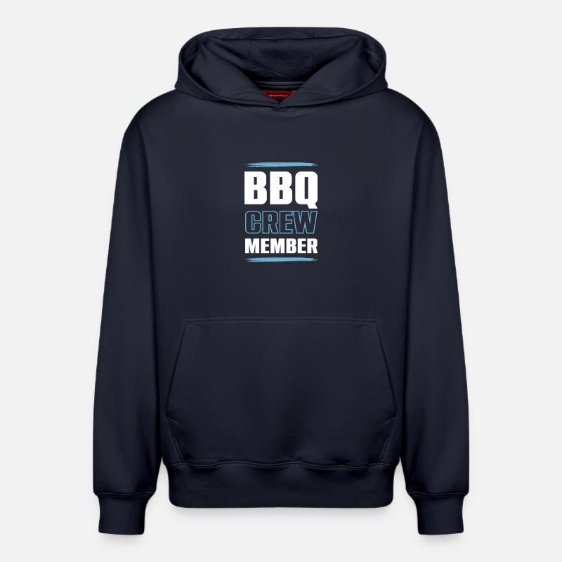 Équipe de barbecue - Sweat à capuche unisexe décontracté en coton biologique – de SPREAD - bleu marine
