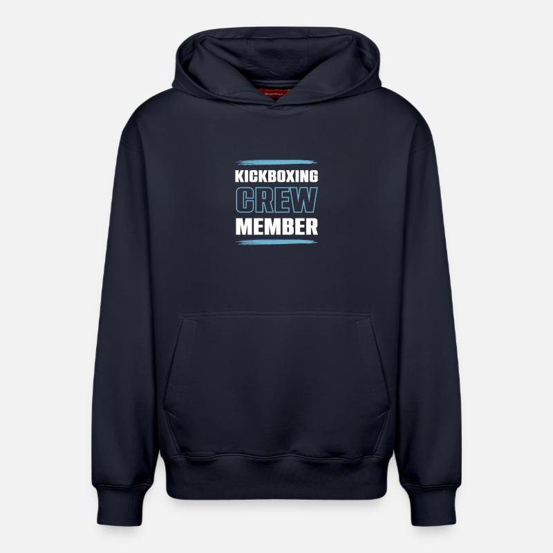 Équipe de kickboxing - Sweat à capuche unisexe décontracté en coton biologique – de SPREAD - bleu marine
