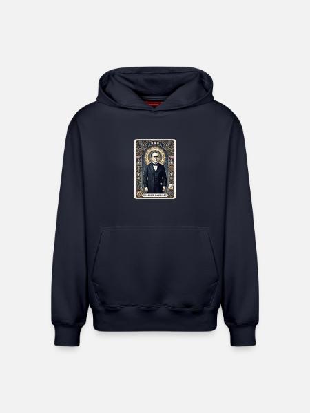 William McKinley Tarotkarte - Relaxed Unisex Organic Hoodie – von SPREAD - Navy