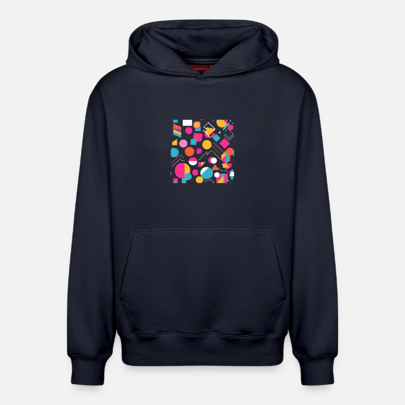 Couleurs vives - Sweat à capuche unisexe décontracté en coton biologique – de SPREAD - bleu marine