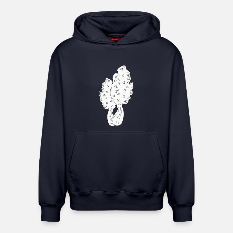 MORILLES - Sweat à capuche unisexe décontracté en coton biologique – de SPREAD - bleu marine