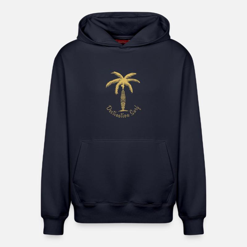 surfer - Sweat à capuche unisexe décontracté en coton biologique – de SPREAD - bleu marine