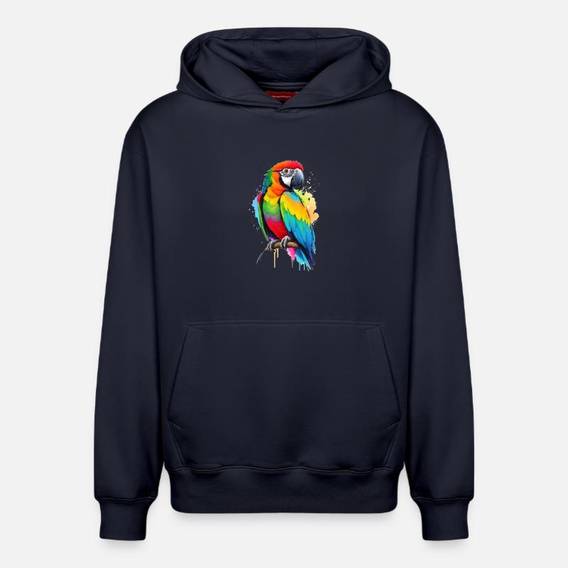 Ara - Sweat à capuche unisexe décontracté en coton biologique – de SPREAD - bleu marine
