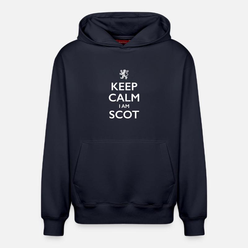 Ecosse Ecosse Schottland - Sweat à capuche unisexe décontracté en coton biologique – de SPREAD - bleu marine