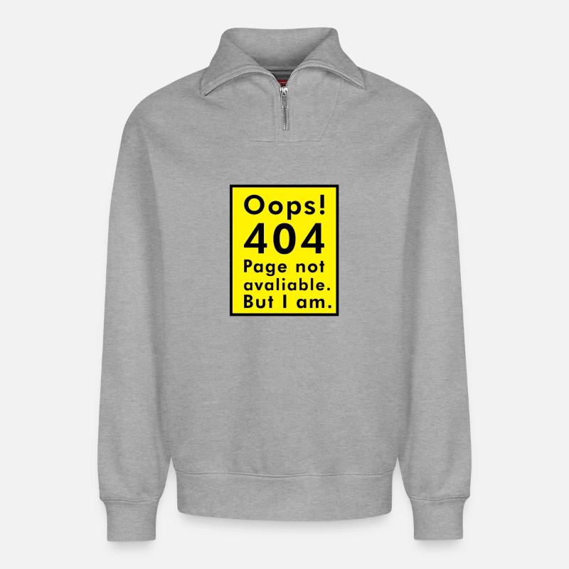 404 error - Relaxed Unisex Organic Half Zip Sweatshirt – by SPREAD - heather grey