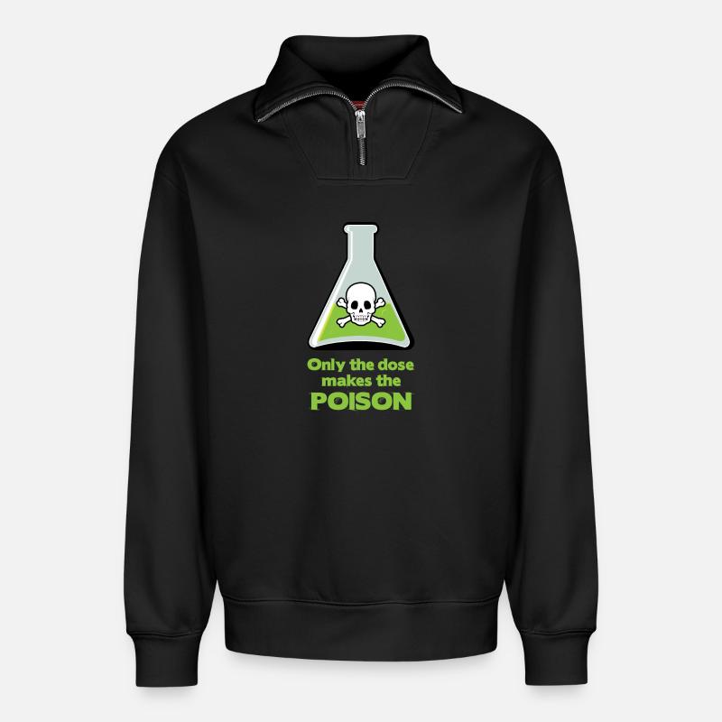 Gift - Relaxed Unisex Organic Half Zip Sweatshirt – von SPREAD - Schwarz