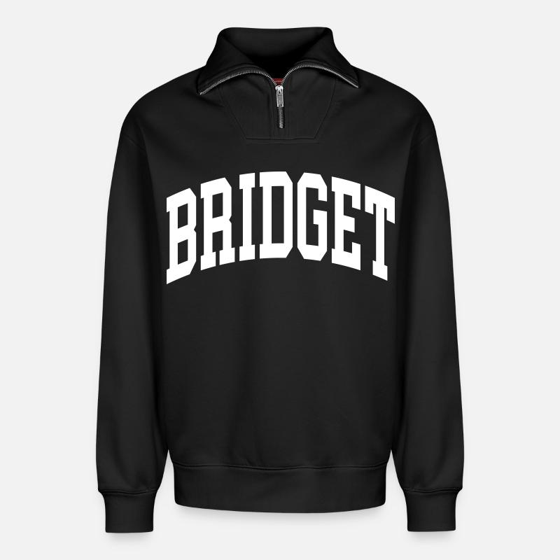 Bridget - Relaxed Unisex Organic Half Zip Sweatshirt – von SPREAD - Schwarz
