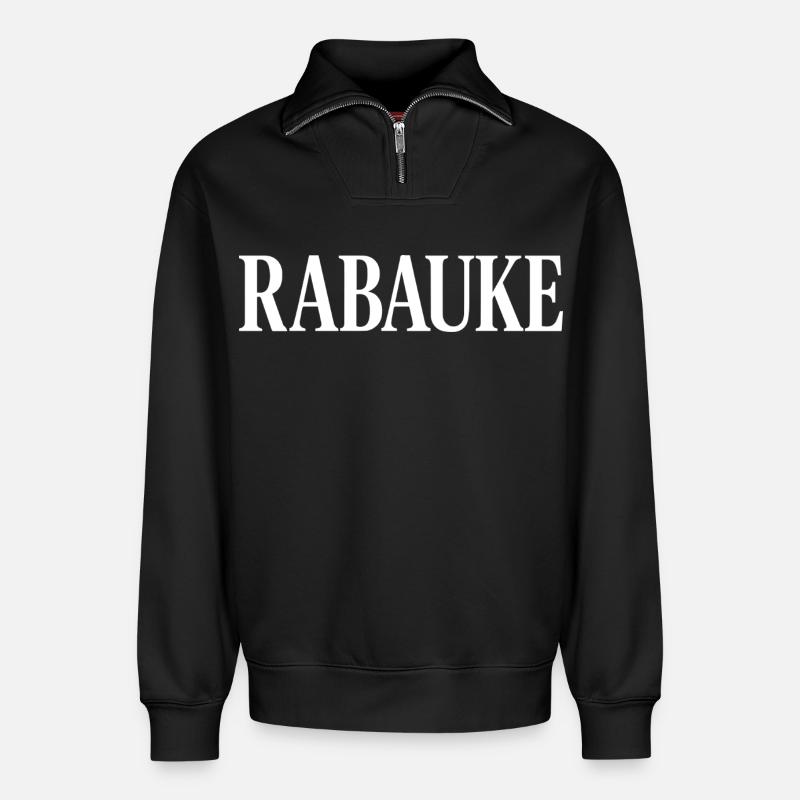 Loubard - Sweat unisexe décontracté en coton biologique à demi-zip – de SPREAD - noir