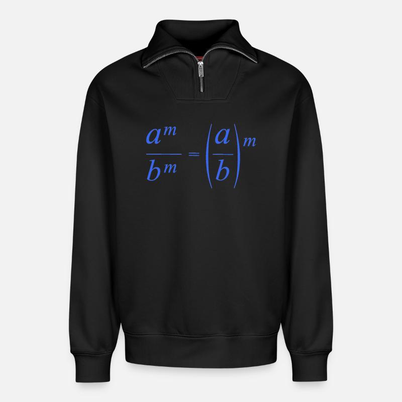 mathematik rechnen - Relaxed Unisex Organic Half Zip Sweatshirt – von SPREAD - Schwarz