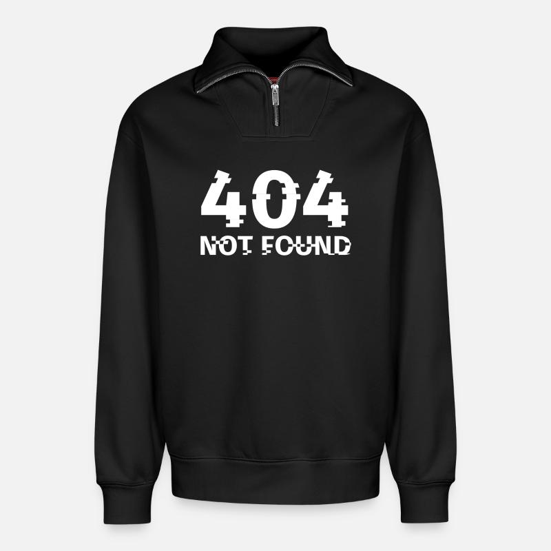 Computer, Internet, Computer - Relaxed Unisex Organic Half Zip Sweatshirt – by SPREAD - black