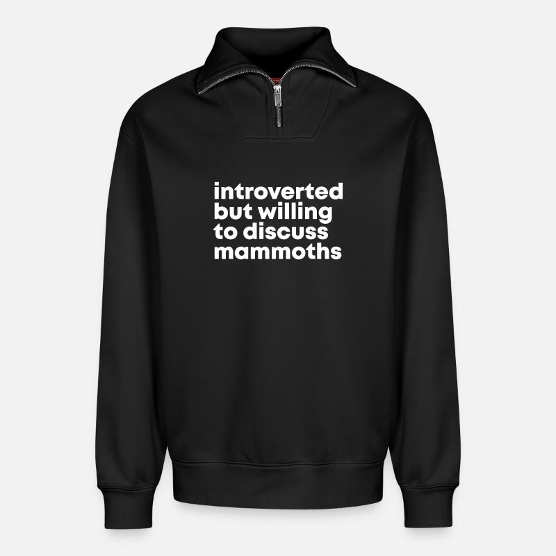 Mammut - Relaxed Unisex Organic Half Zip Sweatshirt – von SPREAD - Schwarz