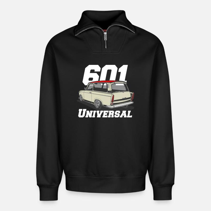 universal 601 low Trabi - Relaxed Unisex Organic Half Zip Sweatshirt – von SPREAD - Schwarz
