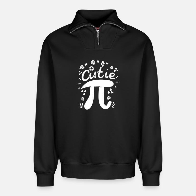 Pi Pi Day Mathe - Relaxed Unisex Organic Half Zip Sweatshirt – von SPREAD - Schwarz