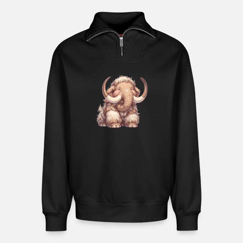 Mammuts Mammut - Relaxed Unisex Organic Half Zip Sweatshirt – von SPREAD - Schwarz