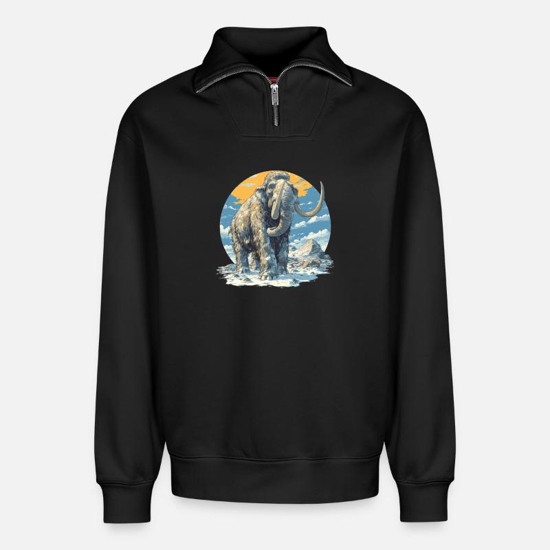 Mammuts Mammut - Relaxed Unisex Organic Half Zip Sweatshirt – von SPREAD - Schwarz