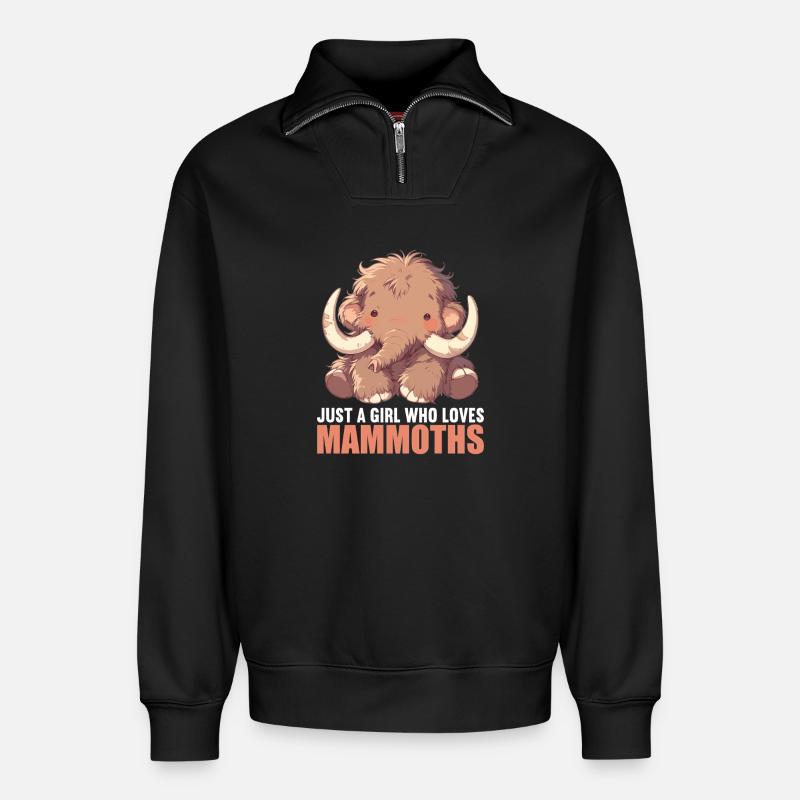 Mammuts Mammut - Relaxed Unisex Organic Half Zip Sweatshirt – von SPREAD - Schwarz