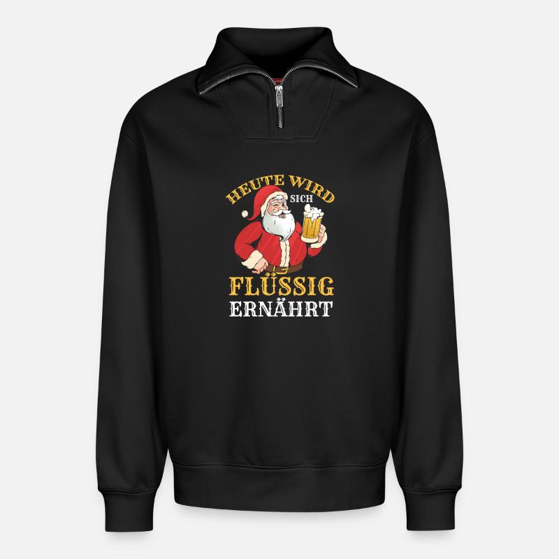 Archery Archery Archery - Relaxed Unisex Organic Half Zip Sweatshirt – by SPREAD - black