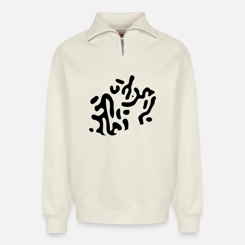 turing pattern Muster | tigerlook | Vectorgraphic - Relaxed Unisex Organic Half Zip Sweatshirt – von SPREAD - Naturweiß