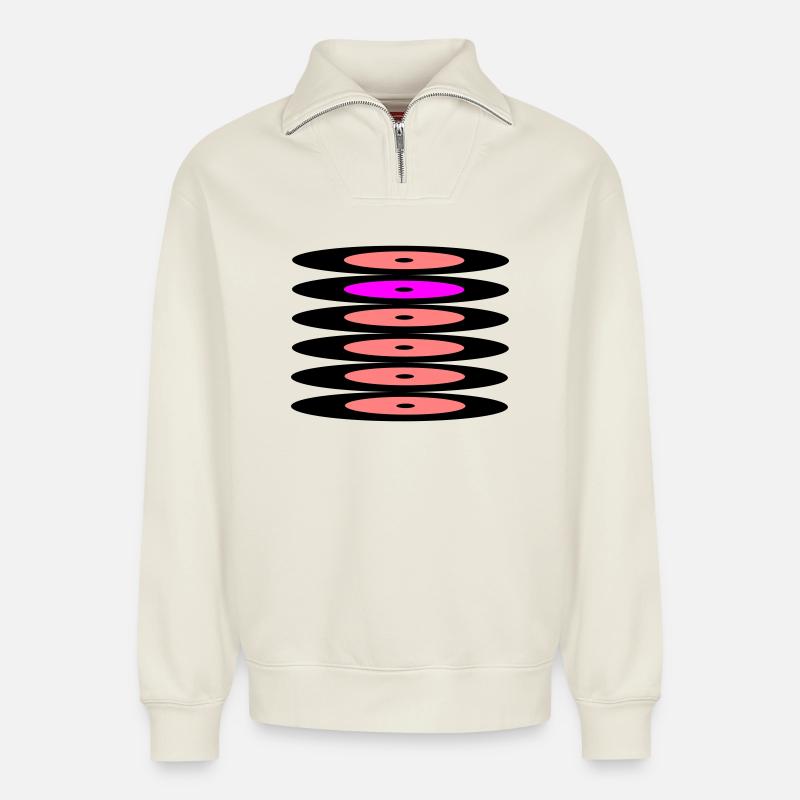 Archives - Sweat unisexe décontracté en coton biologique à demi-zip – de SPREAD - blanc cassé