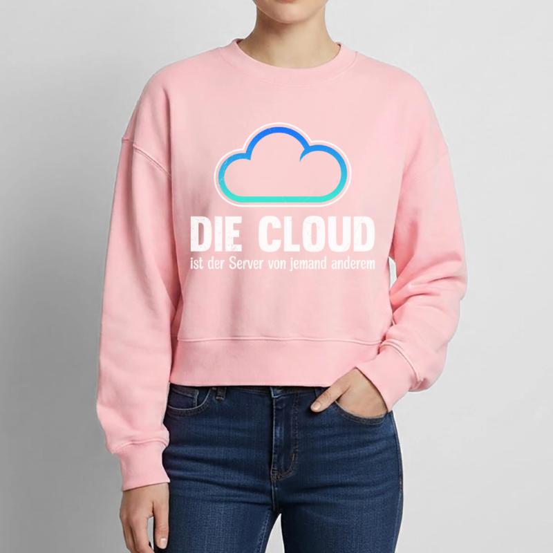 Coder THE CLOUD IS SOMEONE ELSE'S SERVER Relaxed Women's Organic Sweatshirt – by SPREAD