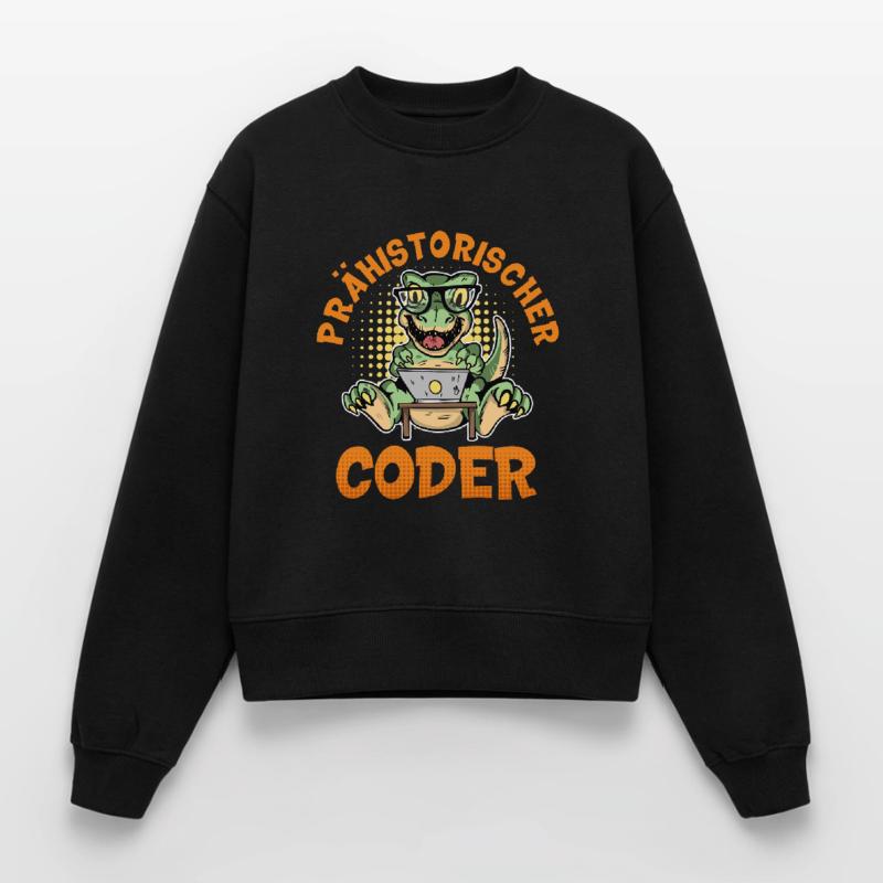 Coding PREHISTORIC CODER Fun Relaxed Women's Organic Sweatshirt – by SPREAD