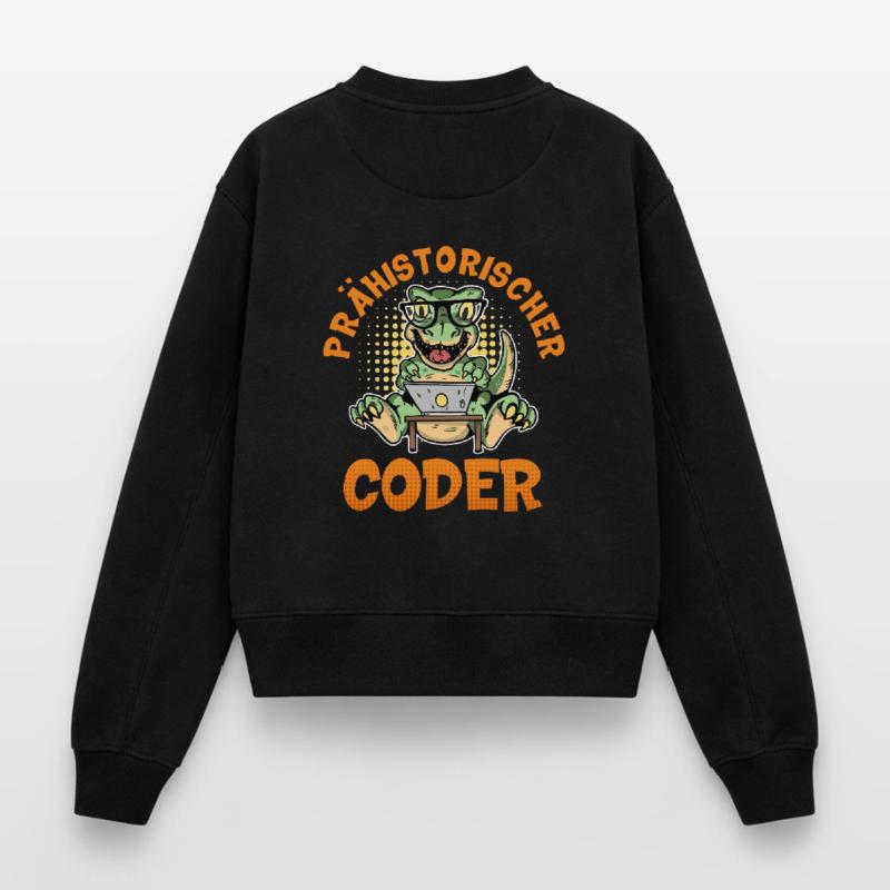 Coding PREHISTORIC CODER Fun Relaxed Women's Organic Sweatshirt – by SPREAD